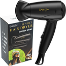 Simply Glam 12V Hair Dryer Black & Gold
