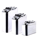 Stainless Steel Jerry Can / 5 Sizes with Built-in Spout