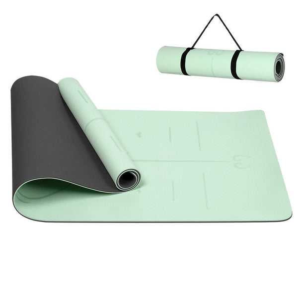 Centra Yoga Mat Non-Slip Fitness Exercise Workout Home Pilates Floor Green