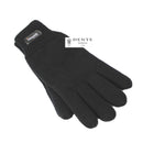 3pc Mens Charcoal Winter Set - Wool Beanie, Knit Scarf & Thinsulate Gloves