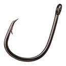 25 Pack of Eagle Claw Lazer Sharp L8 Heavy Wire Extreme Black Live Bait Hooks