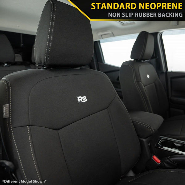 Toyota Hilux 8th Gen 48V V-Active (Cloth Seats) - SR & SR5 GP4 Neoprene 2x Front Row Seat Covers