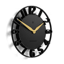 Newgate Time Traveller Wall Clock-Black