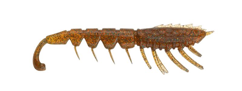 3 Pack of 4.5 Inch Rapala Crush City The Imposter Soft Plastic Prawn Lures