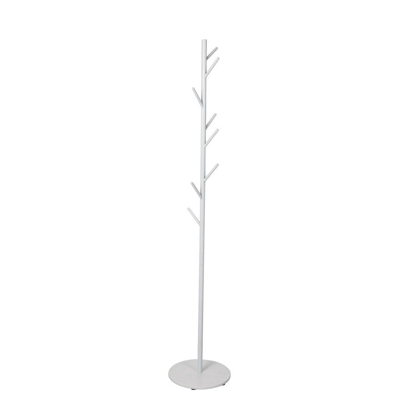 Levede Coat Rack Hat Clothes Stand Hanger Garment Hook Tree Rail Organizer White