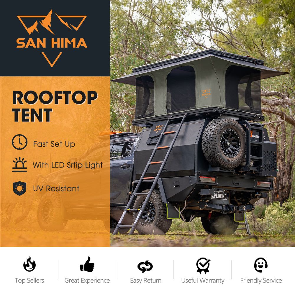san hima rooftop tent San Hima Gibb Rooftop Tent Hardshell With Ladder Outdoor Waterproof Ca