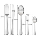 Toque Cutlery Set Stainless-Steel 30Pcs Silver Knife Fork Spoon Kids Tableware
