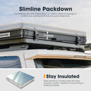 San Hima Kalbarri Lite Gen 2 Rooftop Tent Olive+200W Solar Panel+Ladder&Rack