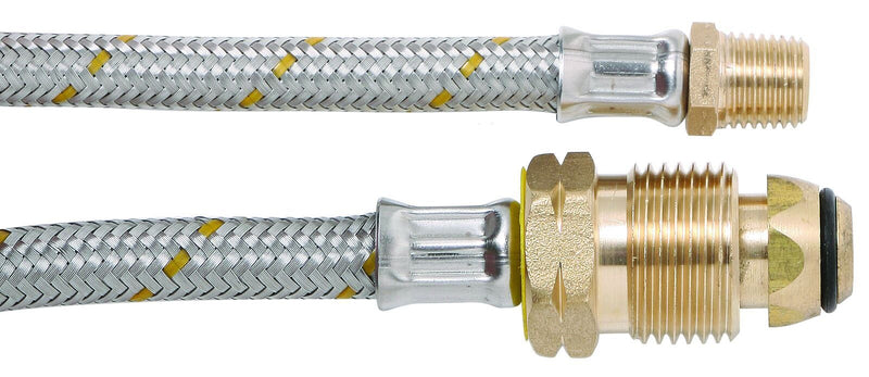 6mm SS Pigtail 1/4" I/Flare x POL 600mm
