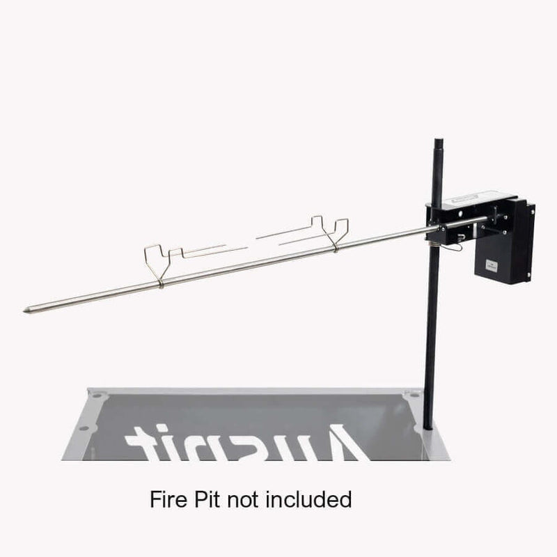 Auspit Original Compact Portable Spit Rotisserie Package (Firepit Not Included)