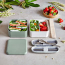 Monbento Mb Square Bento Box - Bi-Colour Green