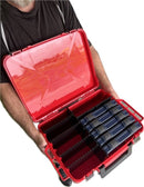 Bite Science Large Tackle Case with 5 Lure Boxes and Spinnerbait Storage Section
