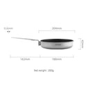 TERRAN Titanium Frying Pan - Ceramic Coated and Foldable