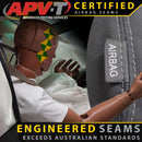 Volkswagen Amarok 2H (Cloth Seats) Retro Canvas 2x Front Seat Covers (In Stock)