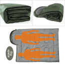 4-Season Waterproof Sleeping Bag Envelope-Style Green