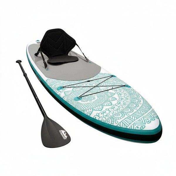 Inflatable Stand Up Paddle Board – With Kayak Seat, Pump & Paddle