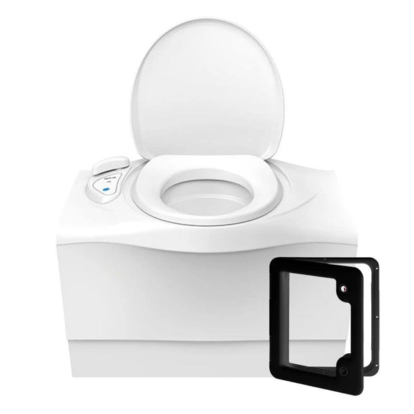 Thetford C403C Cassette Toilet Right Hand Black service door #3