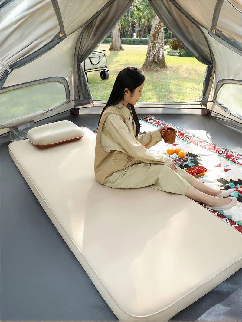Self-Inflating Camping Single Folding Air Mat Grey