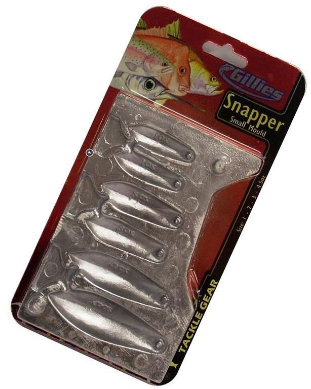 Gillies Small Snapper Sinker Mould Combo-Makes 4 Different Snapper Sinkers