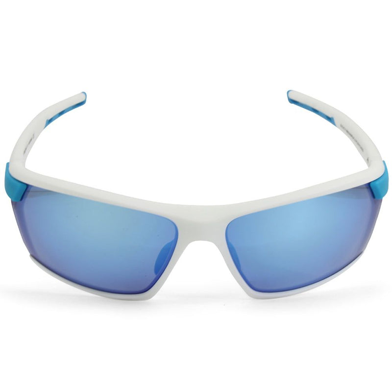 Dirty Dog Sport Evolve X1 White/Blue Mirror & Clear Changeable Lens Sunglasses