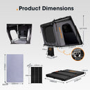 San Hima Kalbarri Gen 2 Rooftop Tent Hard Shell With Ladder + 130W Solar Panel