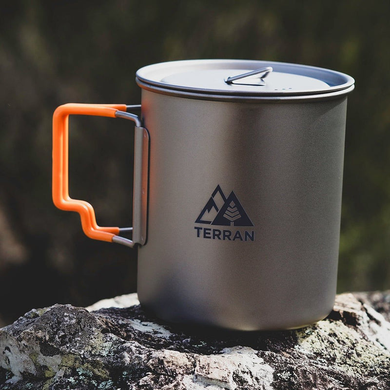 TERRAN Titanium Pot with Silicone Handle 750ml