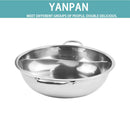 Toque 34cm Stainless-Steel Twin Mandarin Duck Hot Pot Induction Cooker No Lid