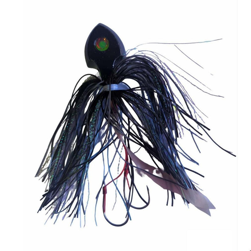 120gm Surecatch Diamond Ball Fast Sinking Deepwater Jig with Assist Hooks -Black