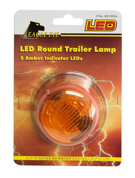Eagle Eye LED Amber LED1003A Round Trailer Lamp