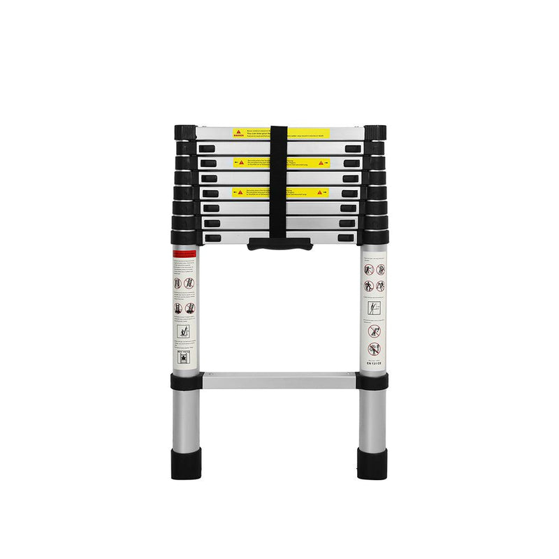 Traderight Multipurpose Ladder Telescopic Aluminium Extension Single-side 2.6m