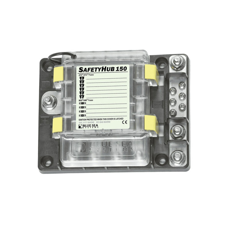 Blue Sea Safety Hub 150 Fuse Block w/-Neg Bar