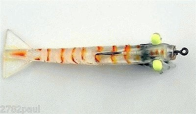 50mm Zerek Live Shrimp Pre Rigged Lumo Eyes Jointed Body Lure