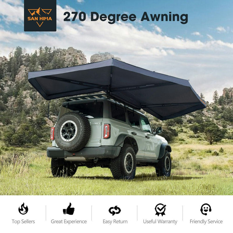 San Hima 270 Degree Free-Standing Awning-Driver Side 600D Oxford UPF50+