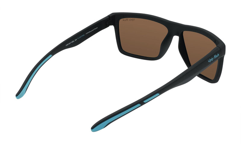 Ugly Fish PFR397 Polarised Floating Sunglasses - Matt Black Frame/Brown Lens