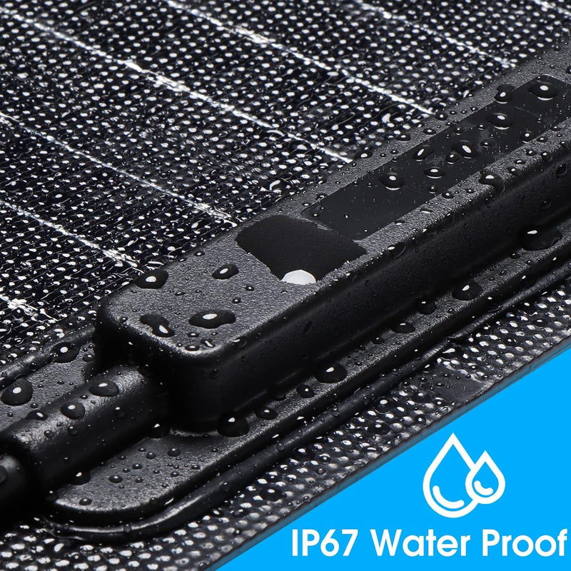 100W Flexible Solar Panel - Black