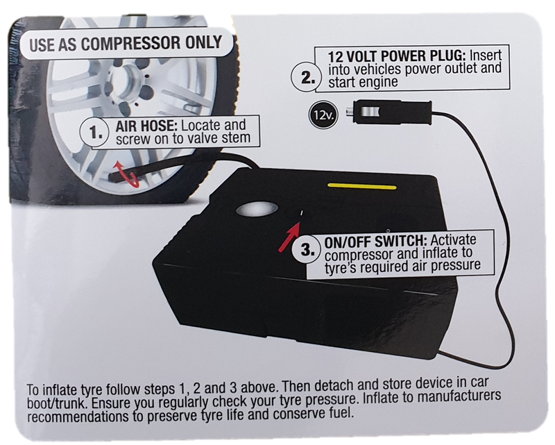 Eziup & Go Emergency Tyre Repair Kit