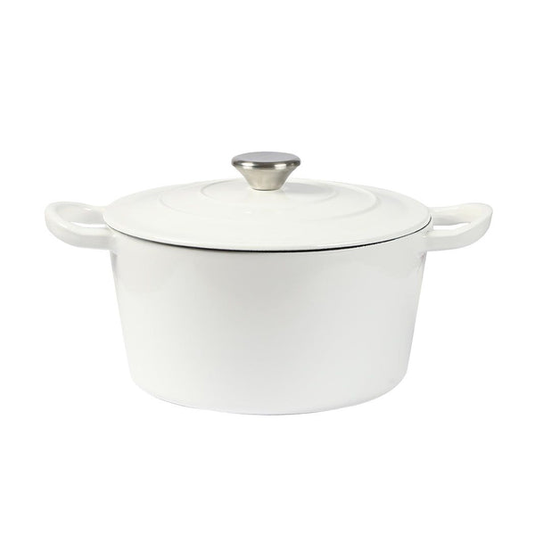 Toque Enamel Dutch Oven 4L Cast Iron Pan Casserole Pot Slow Cook Cooker with Lid