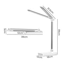 Emitto Desk Study Lamp LED Bedside Table Reading Light Foldable Dimmable USB