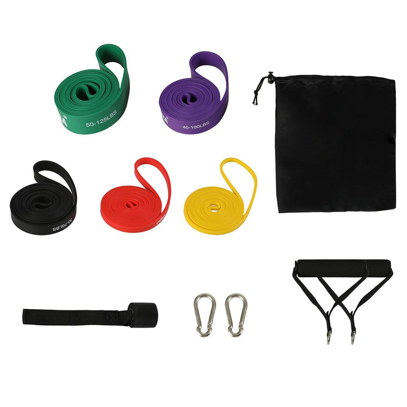Centra Resistance Bands Heavy Duty Strength Fitness Exercise Loop Gym Yoga 11Pcs