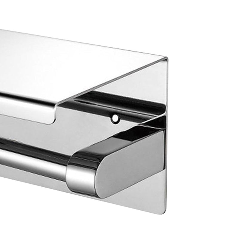 Traderight Group  Toilet Paper Holder Roll Bath Tissue Storage Hook Rack Stainless-Steel Silver