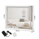 Yezi Makeup Mirror LED Lighted Hollywood Vanity Magnifying Mirrors Rechargeable