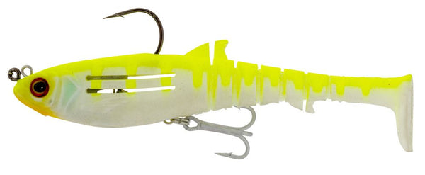 145mm Zerek Jighead Rigged Flat Shad X Soft Plastic Swimbait Lure - Min Min