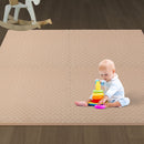 Bopeep EVA Foam Kids Play Mat Floor Kid Crawling Interlocking Home Beige 60x60