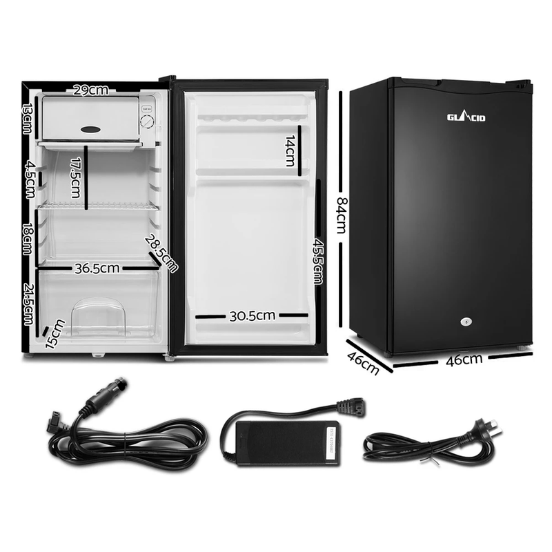 Upright Caravan Fridge 12V/24V/240V