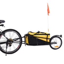 ProSeries Yellow Single Wheel 30kg Capacity Cargo Storage Bicycle Trailer