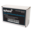 Sphere Solar Panel Mounting Bracket Kit - 4Pce Black with M6 NUT/BOLTS