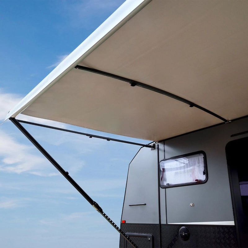 Aussie Traveller Xtend Curved Roof Rafter - 3-Piece - Black