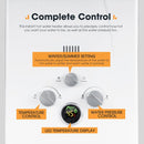 San Hima Camping Shower Tent Awning Fold-Out & 8L Gas Hot Water Heater