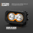 LIGHTFOX Cygnus-2 Pair 3inch Osram LED Pod Lights 1Lux@348m IP68 4,052LM