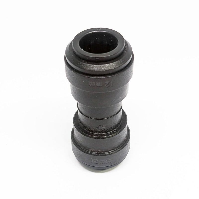 John Guest 12mm Joiner/Straight Connector Black (Non WM) - PM0412E